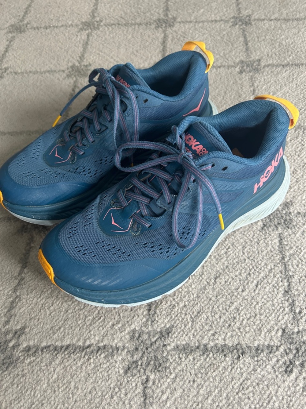 Hoka Women's Stinson ATR 6 Running Shoes in Low Blue